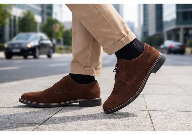Pantofi barbati casual din piele naturala intoarsa - Model Maro PAVELMARO